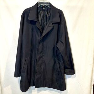 Vintage Men’s LAUREN Ralph Lauren Trench Coat Car Coat (NO LINER), Black | Sz 42